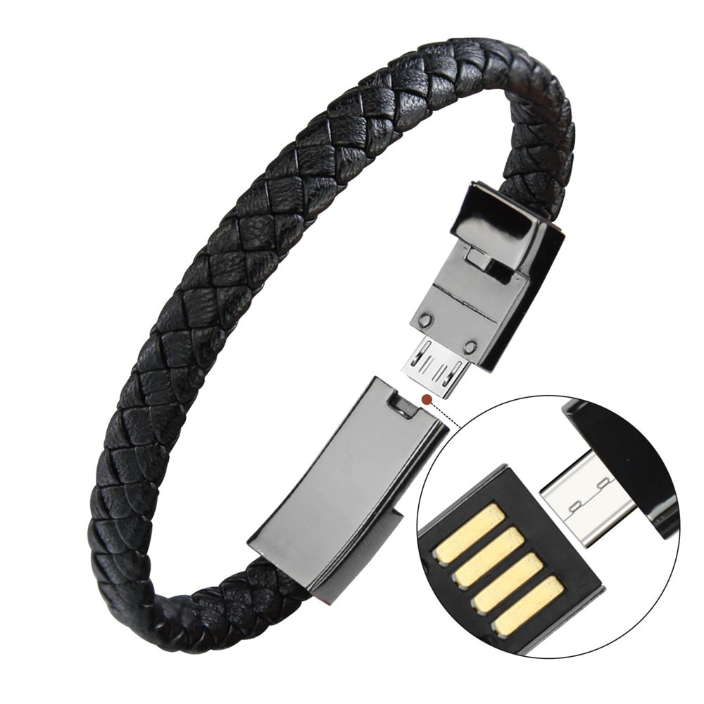 2023 Bracelet USB Charging Cable Data Charging Cord for iPhone XR 13 12 11 Max USB C cable for samsung HUAWEI xiaomi Micro cable