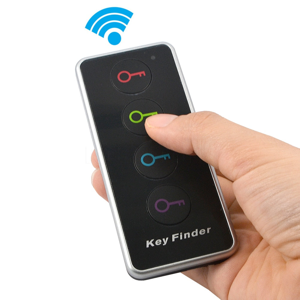Hot 4 In 1 Advanced Wireless Key Finder Remote Key Locator Phone Wallets Anti-Lost With Torch Function 4 Receivers And 1 Dock