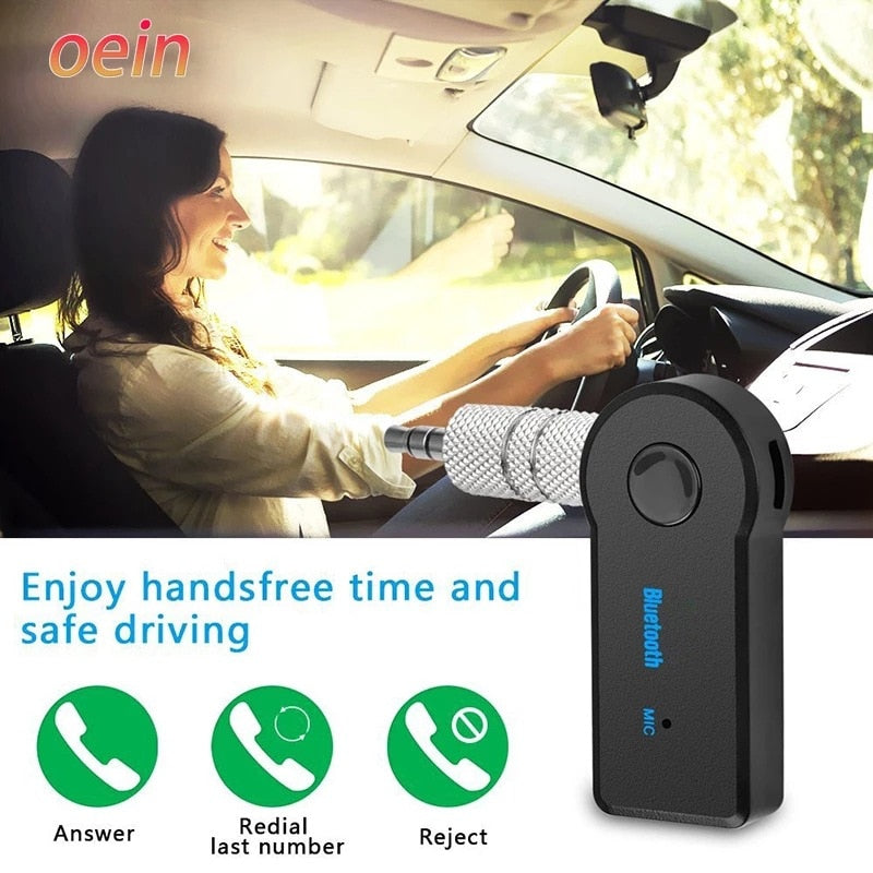 2-in-1 Wireless Bluetooth 5.0 Transceiver Adapter 3.5mm Car Music Audio Aux A2DP Headset Receiving